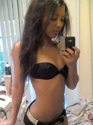 Real amateur black hotties posin in tight sexy undies while alone at home.