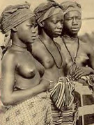 Several nude african ladies from the twenties showing it all